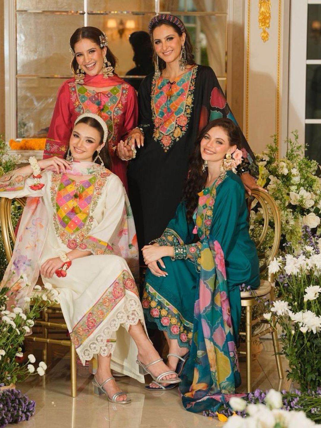 Nazia angel embroidery lawn suit set