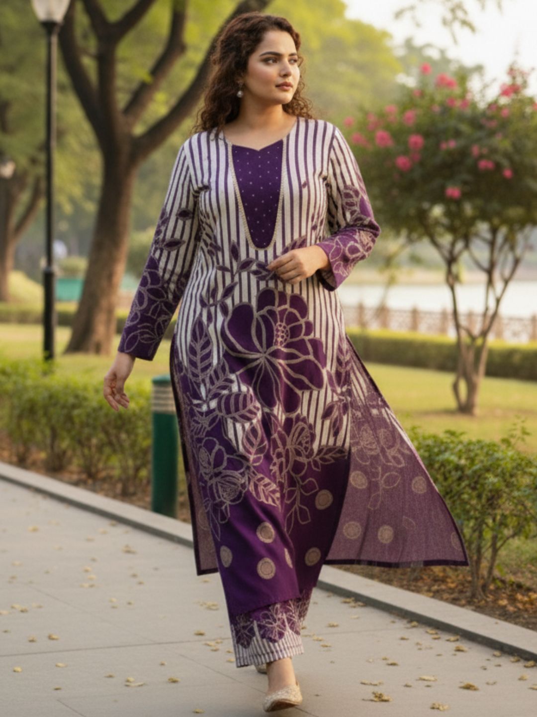 Bakul Cosmos Printed Kurta Pant Set