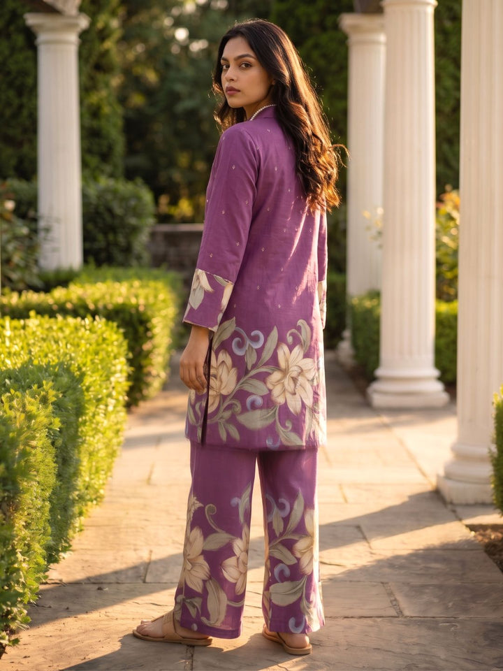 Shanti Mulberry Printed Cotton Co-ord Set