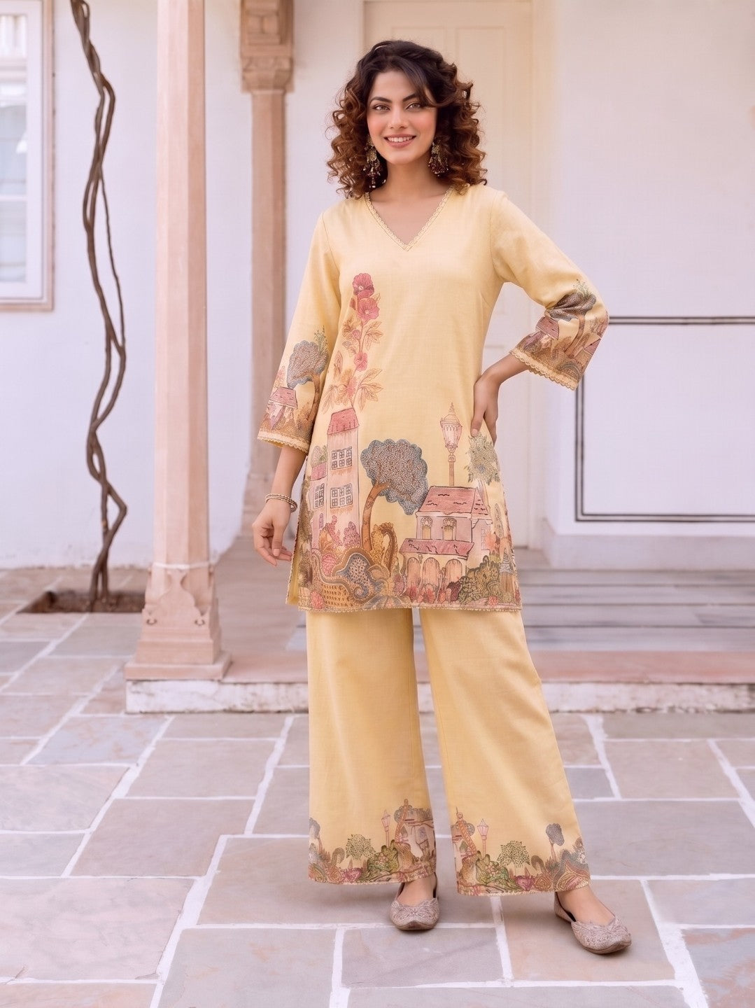 Itrh Chrome Cotton Co-Ord Set