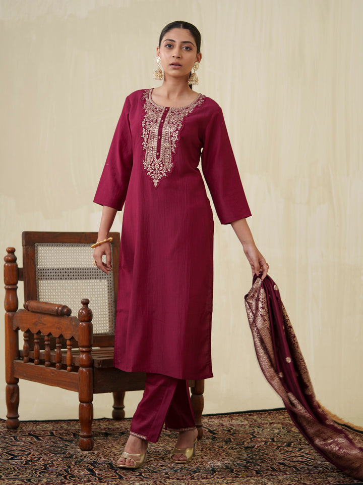 Reva Mulberry Work Suit Set