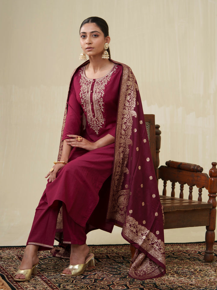 Reva Mulberry Work Suit Set