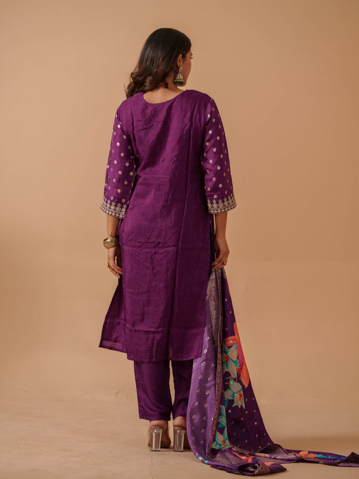 Palash Orchid Full Work Suit Set