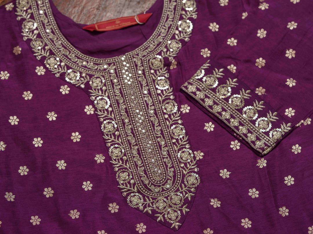 Palash Orchid Full Work Suit Set