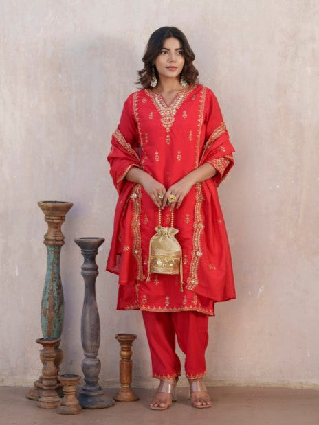 Tashvika Ruby Full Work Suit Set