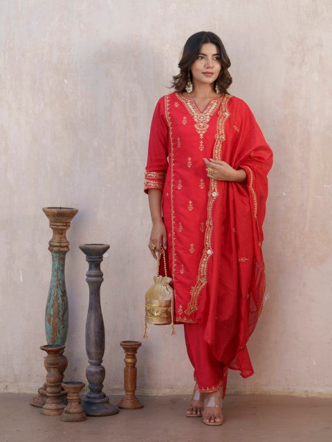 Tashvika Ruby Full Work Suit Set