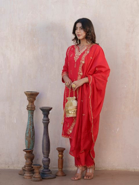 Tashvika Ruby Full Work Suit Set