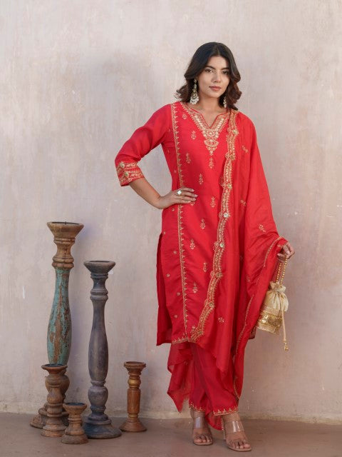 Tashvika Ruby Full Work Suit Set