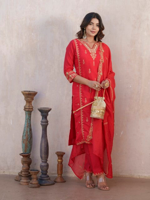 Tashvika Ruby Full Work Suit Set