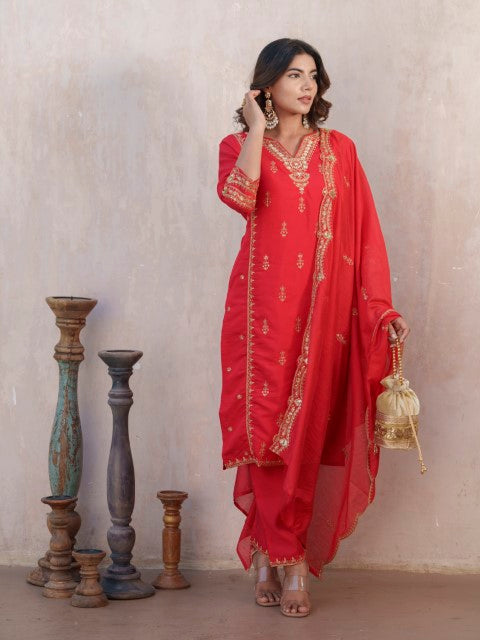 Tashvika Ruby Full Work Suit Set