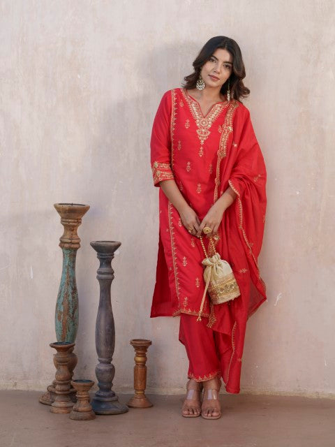 Tashvika Ruby Full Work Suit Set