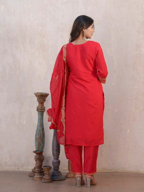 Tashvika Ruby Full Work Suit Set