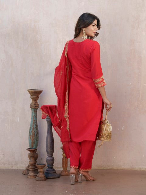 Tashvika Ruby Full Work Suit Set