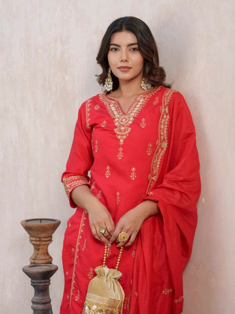 Tashvika Ruby Full Work Suit Set