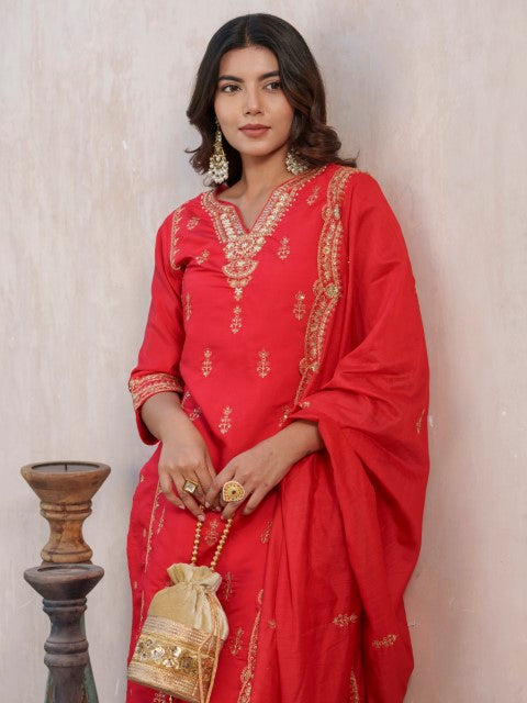 Tashvika Ruby Full Work Suit Set