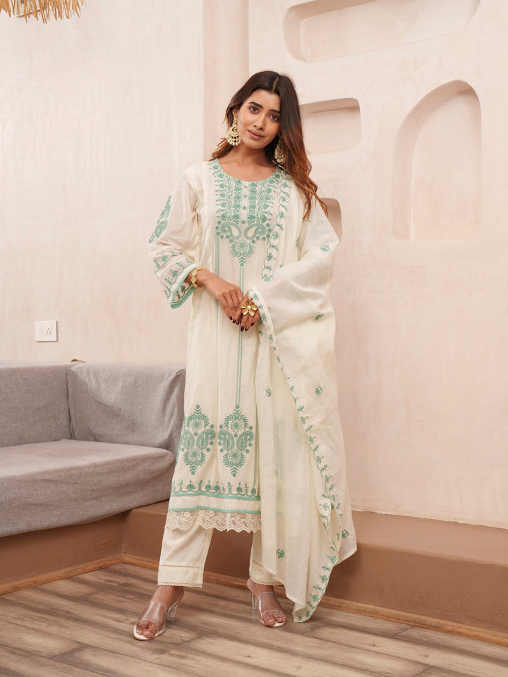 Tashvika Misriteal Cotton Embroidered Lawn Suit set