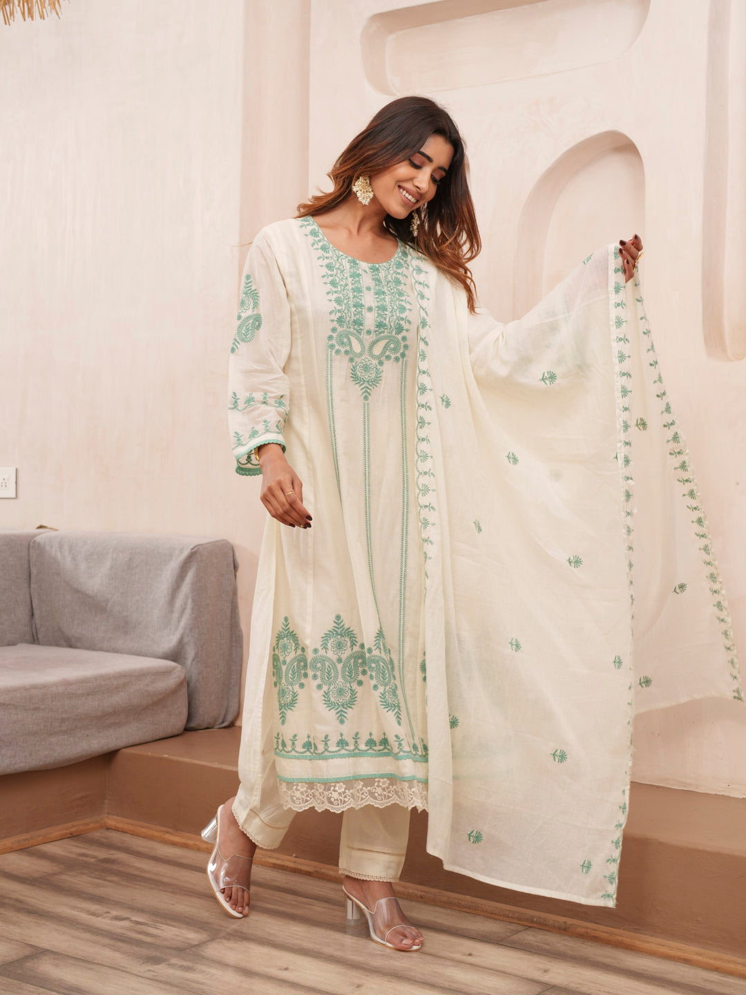 Tashvika Misriteal Cotton Embroidered Lawn Suit set