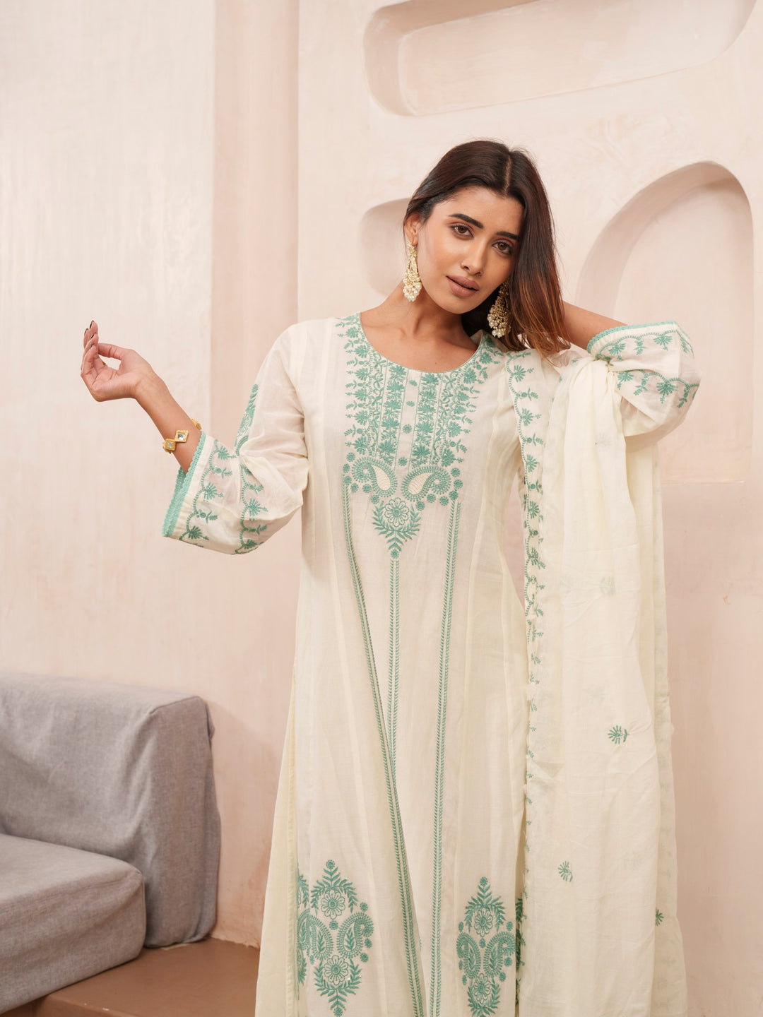 Tashvika Misriteal Cotton Embroidered Lawn Suit set