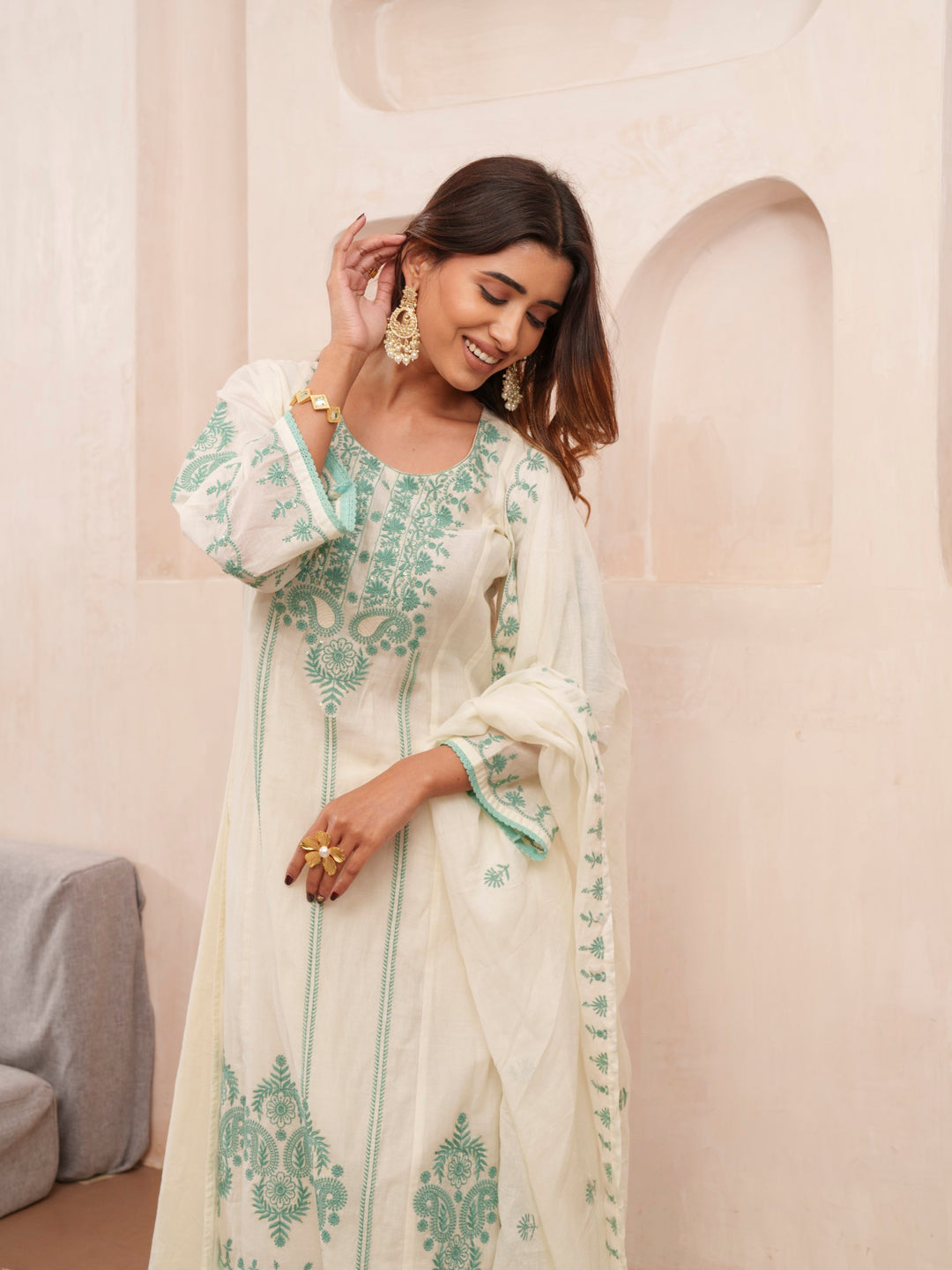 Tashvika Misriteal Cotton Embroidered Lawn Suit set