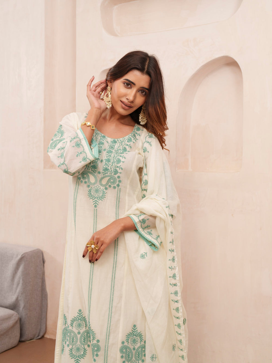 Tashvika Misriteal Cotton Embroidered Lawn Suit set