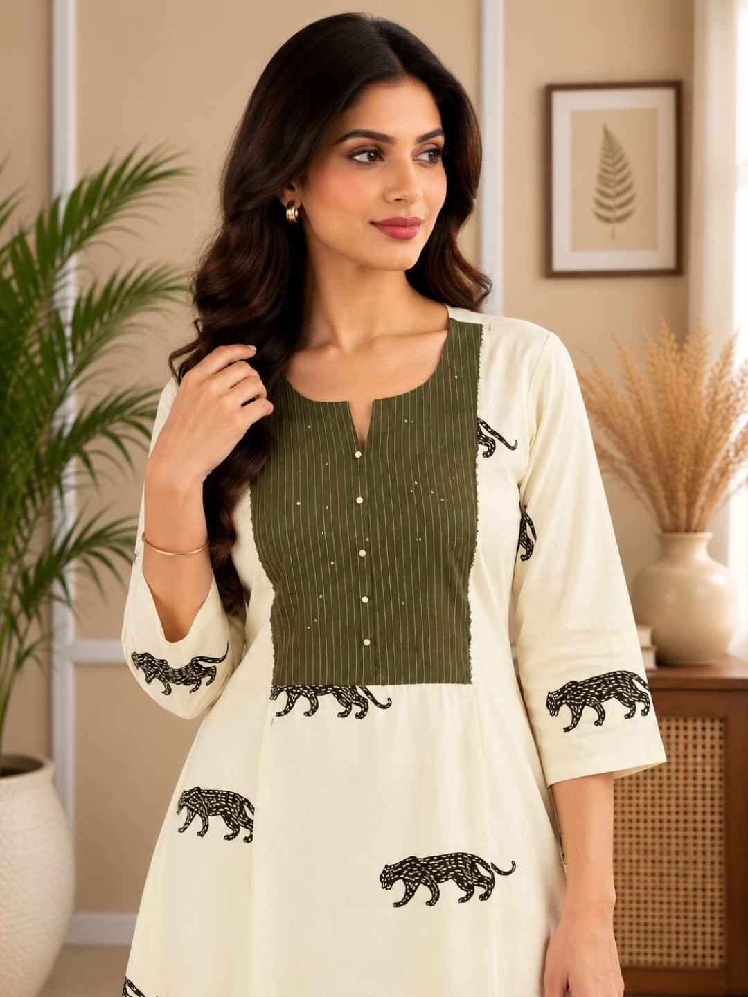 Abira Angel Printed Kurta Pant Set