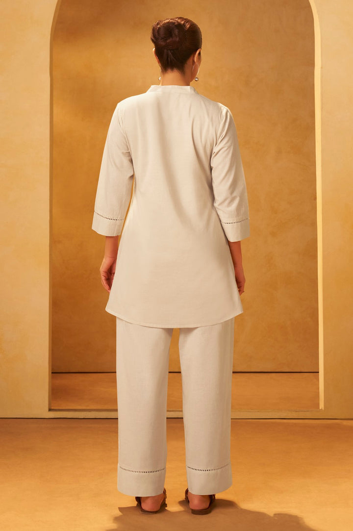 Rashtra Dove Embrodiery Cotton Co-ord Set