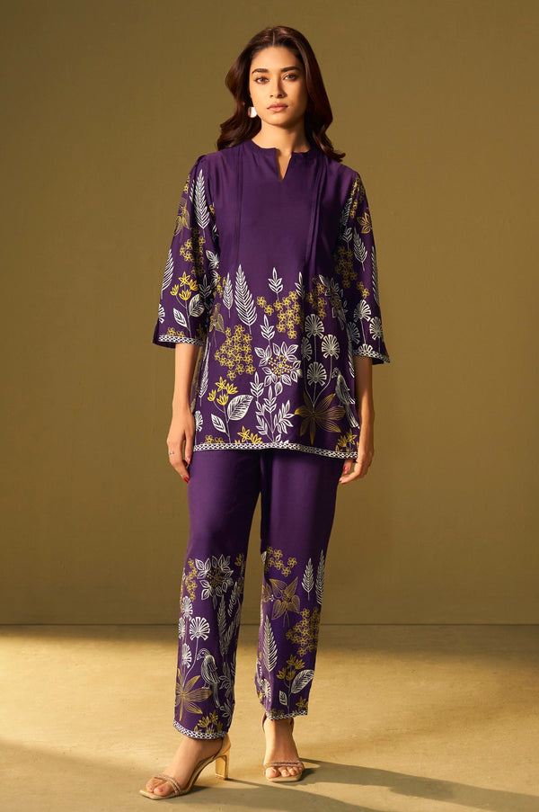 Trisha thistle printed co-ord set