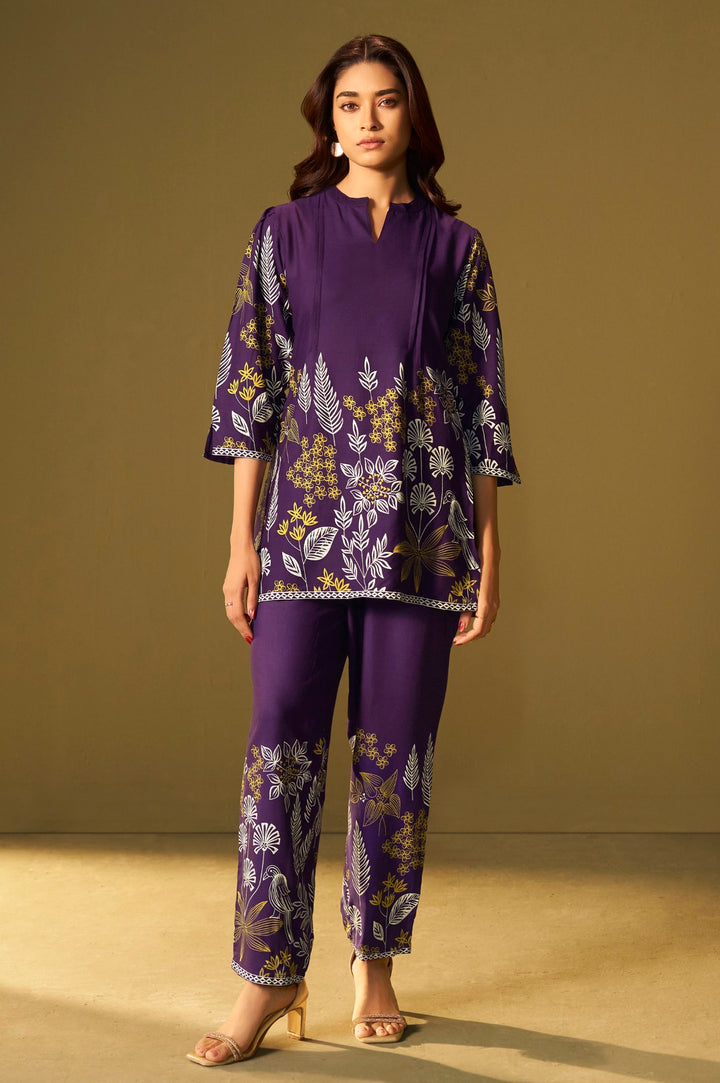 Trisha thistle printed co-ord set