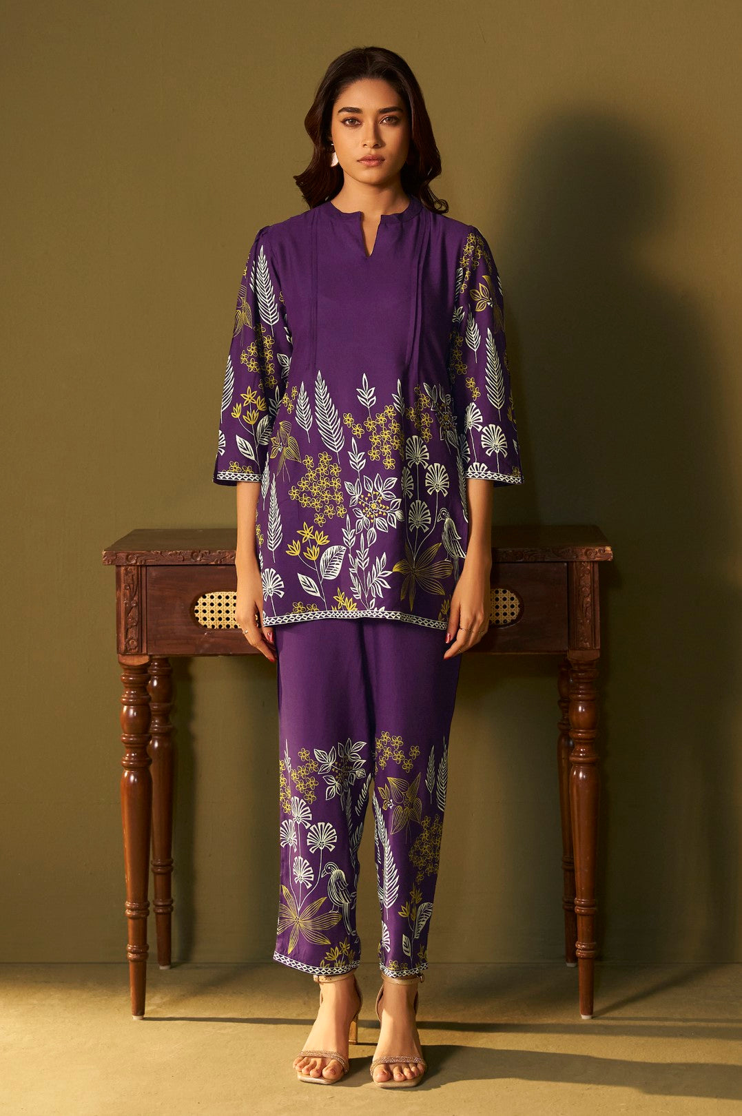 Trisha thistle printed co-ord set