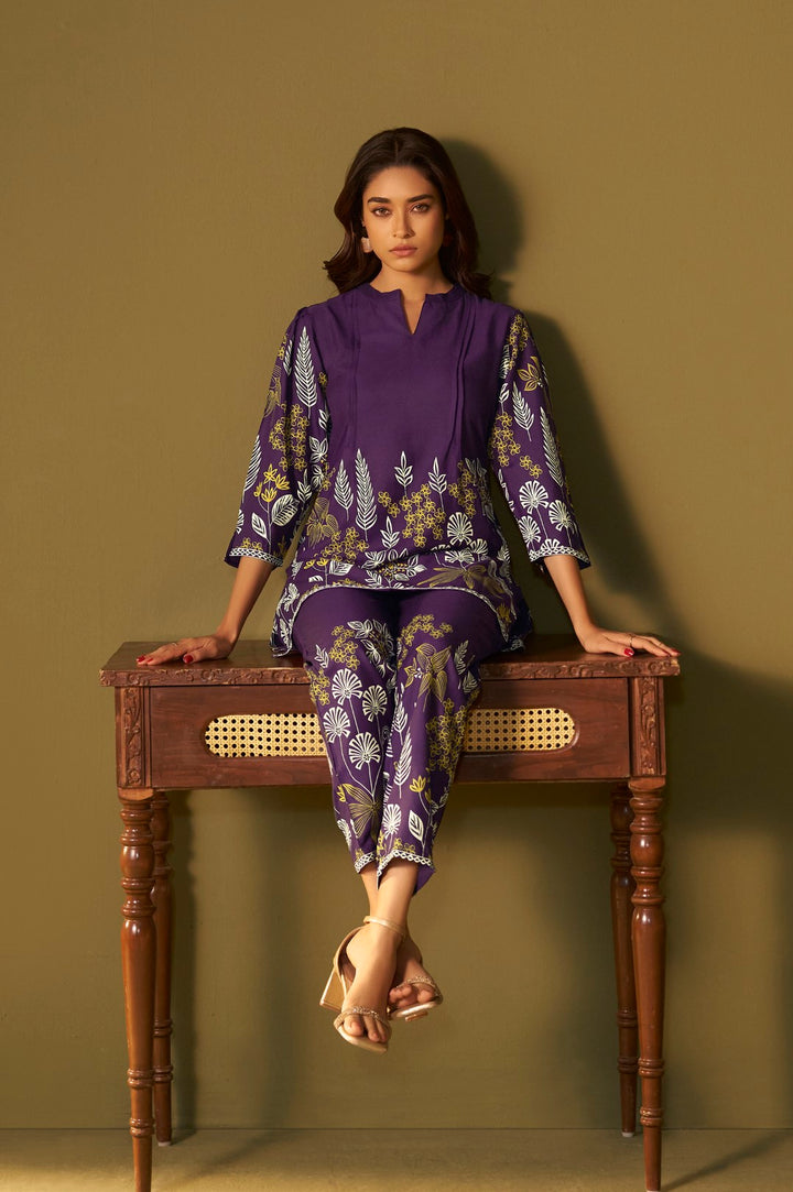 Trisha thistle printed co-ord set