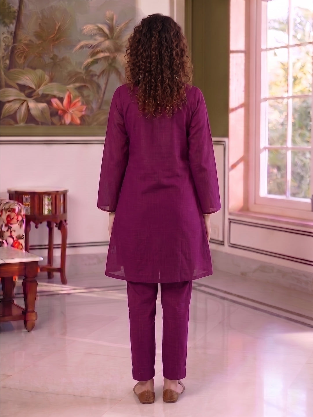 Aksa Jam Embroidered Work Co-Ord Set