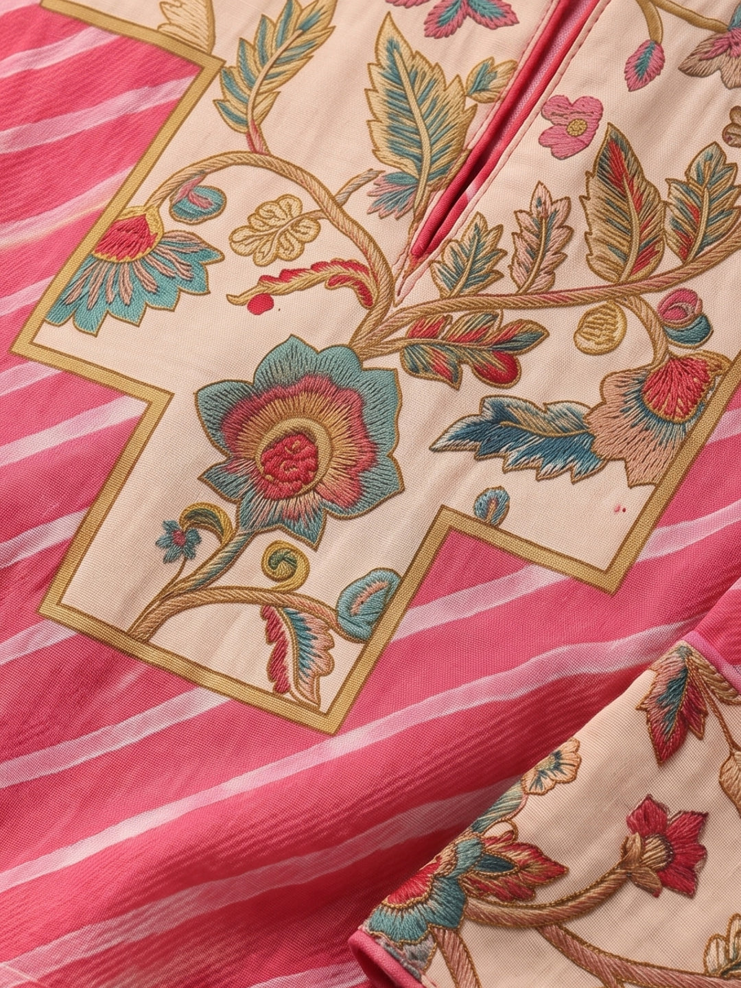 Akshara Kobi Printed Co-Ord Set (Comes With Potli)