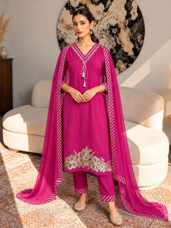 Albeli cameo premium work suit set