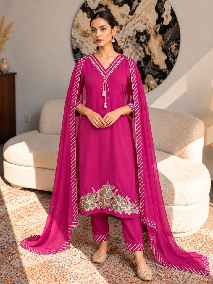 Albeli cameo premium work suit set