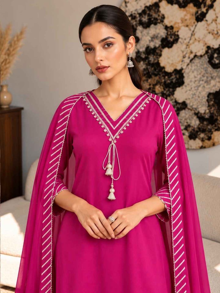 Albeli cameo premium work suit set