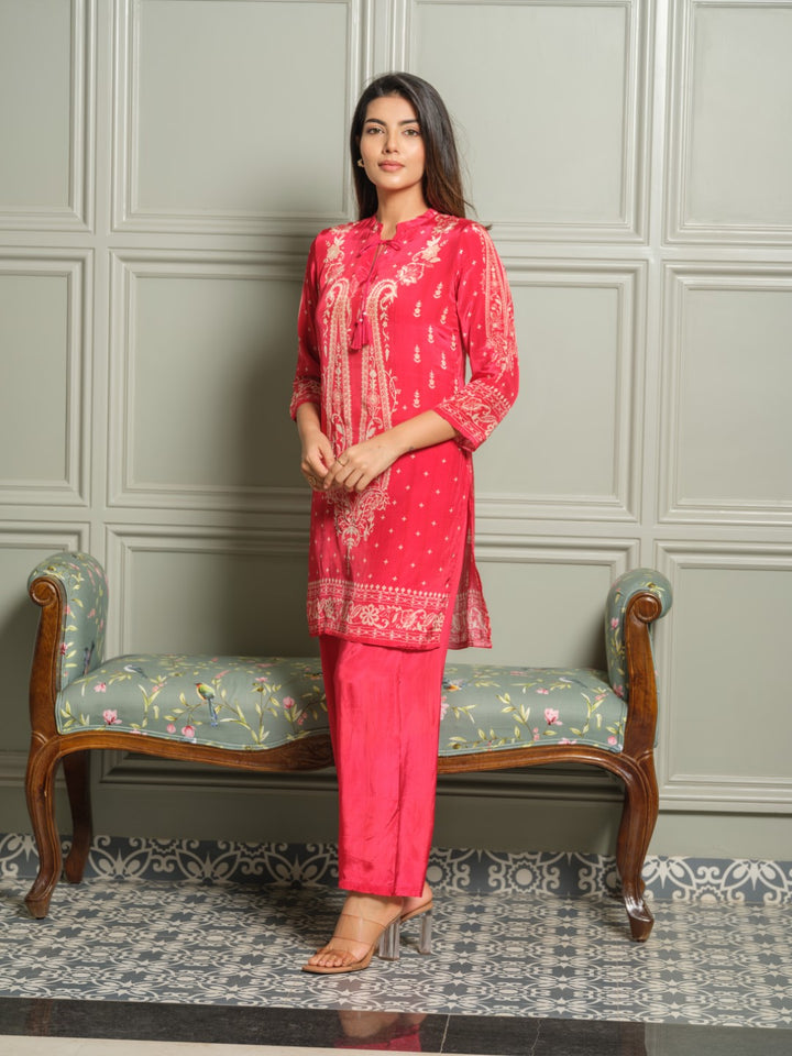 Palash zarqa printed co-ord set