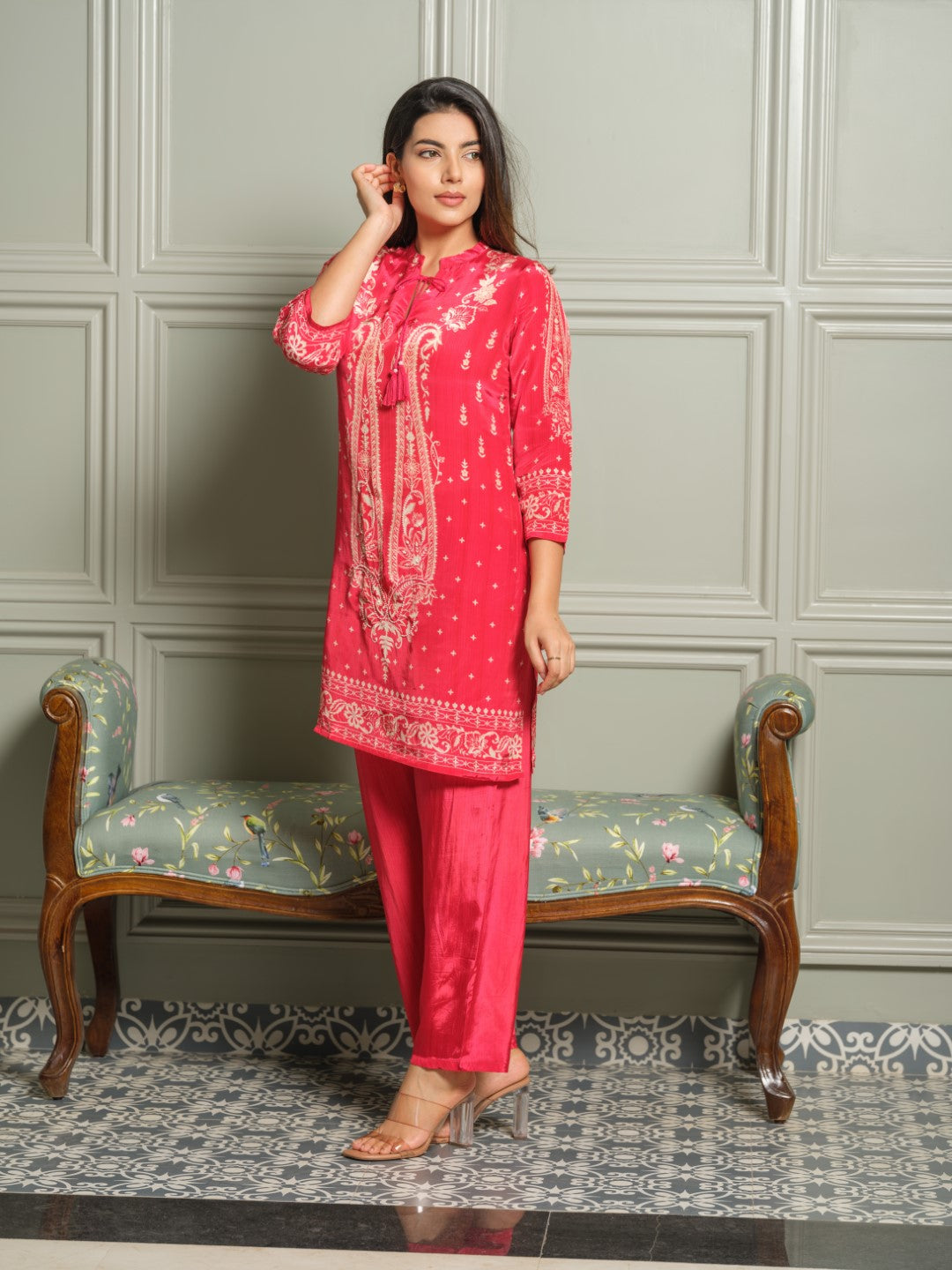 Palash zarqa printed co-ord set
