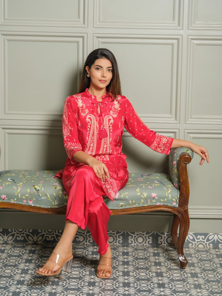 Palash zarqa printed co-ord set