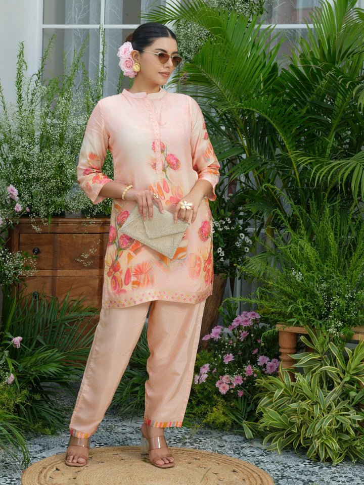 Palash Salmon Premium Co-ord Set