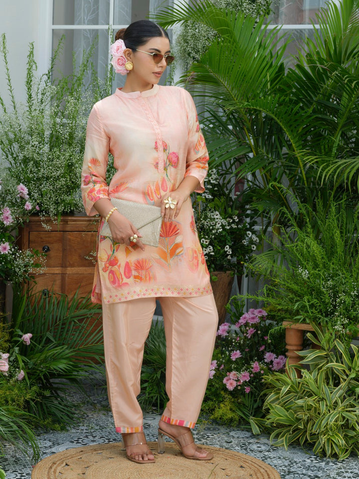 Palash Salmon Premium Co-ord Set