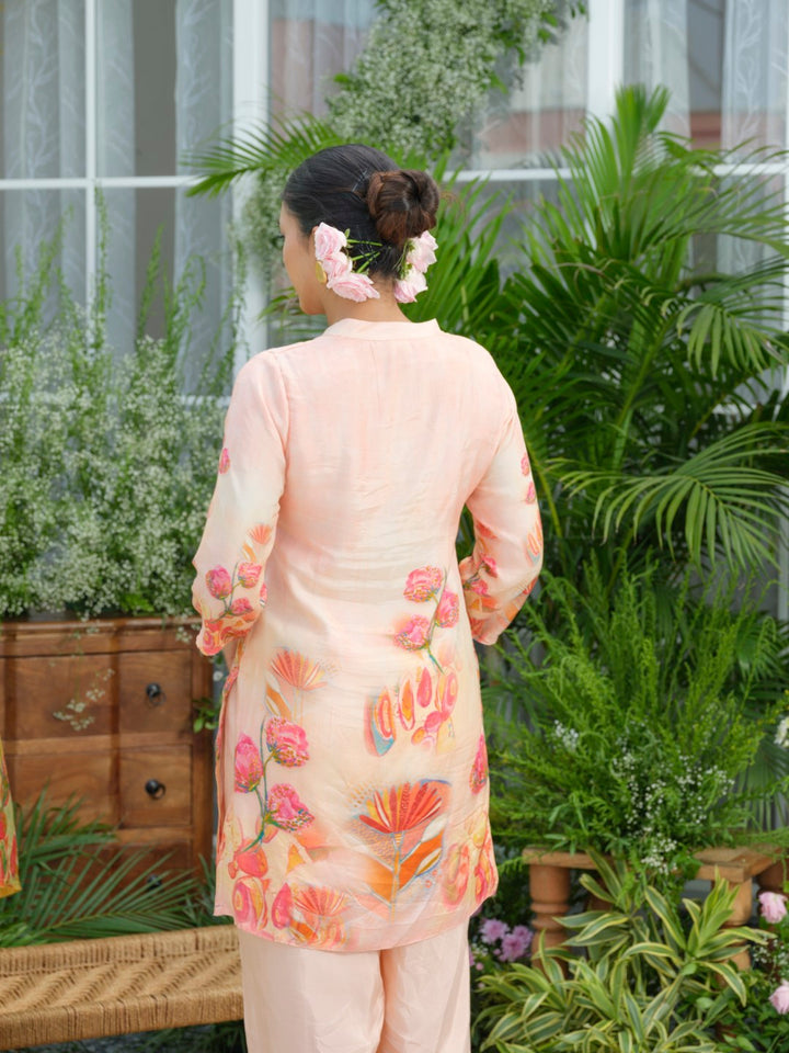 Palash Salmon Premium Co-ord Set