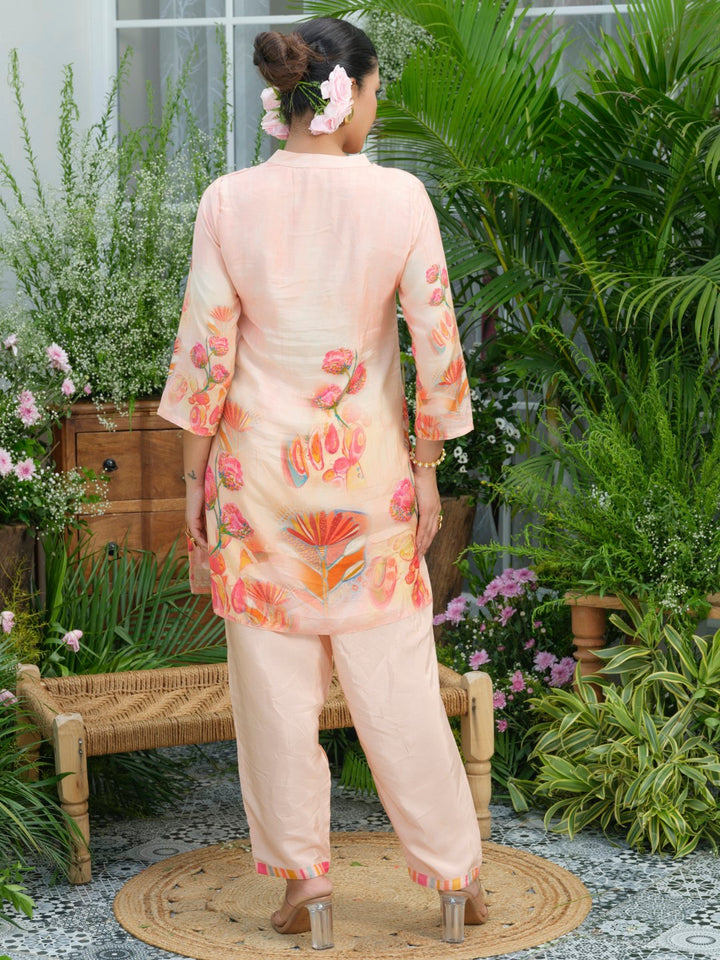 Palash Salmon Premium Co-ord Set