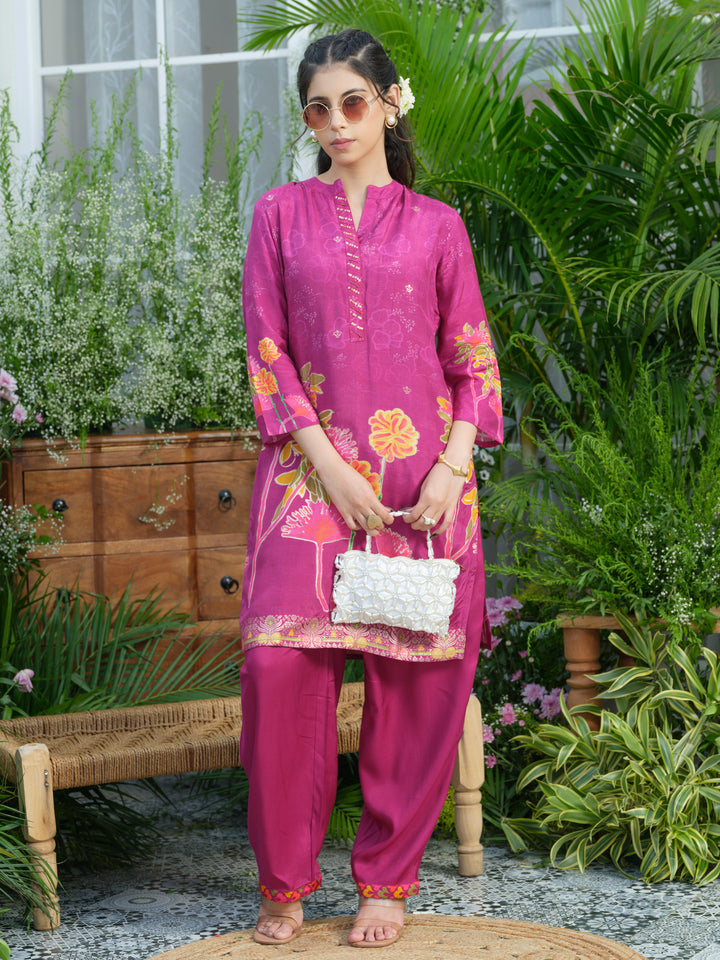 Palash flamingo premium co-ord set