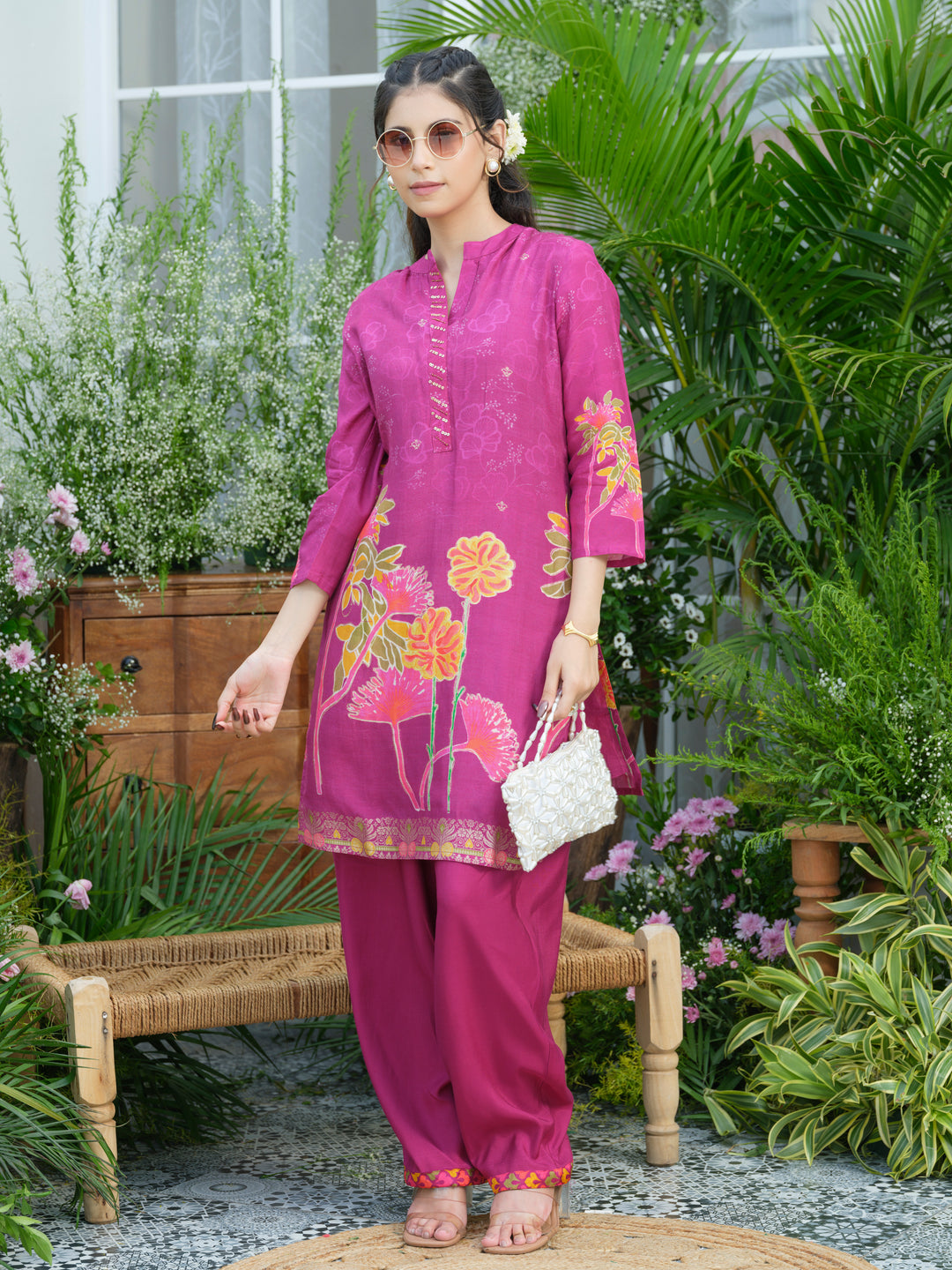 Palash flamingo premium co-ord set