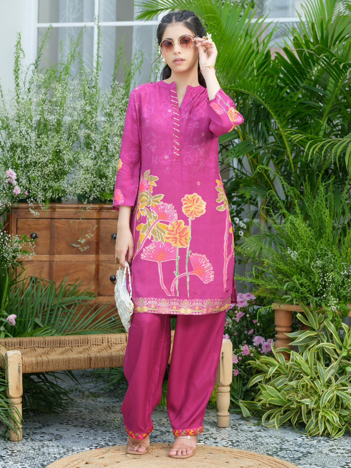 Palash flamingo premium co-ord set