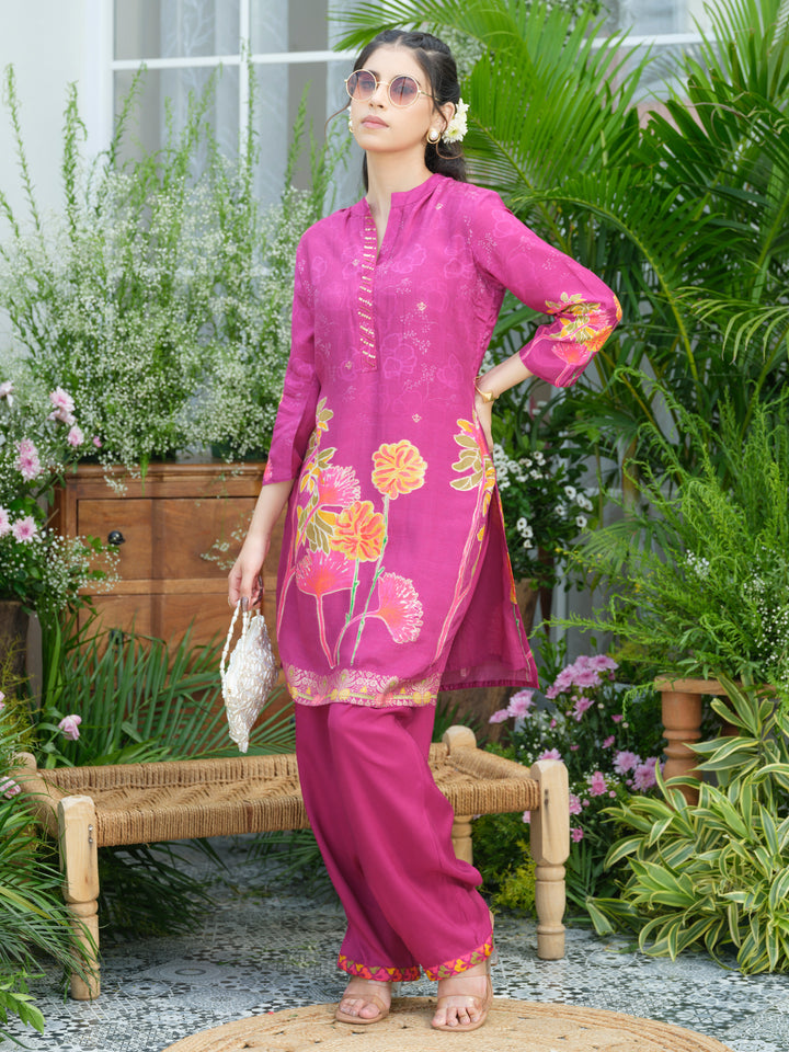 Palash flamingo premium co-ord set