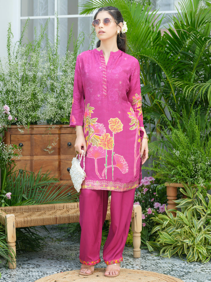 Palash flamingo premium co-ord set