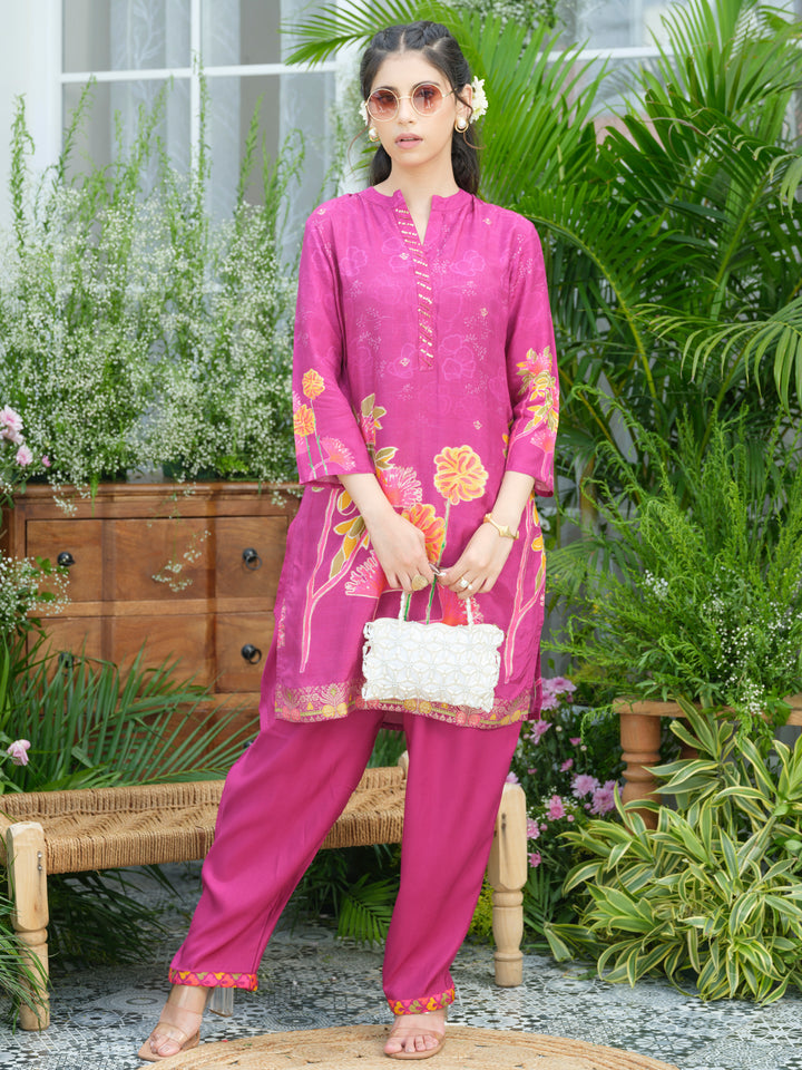 Palash flamingo premium co-ord set