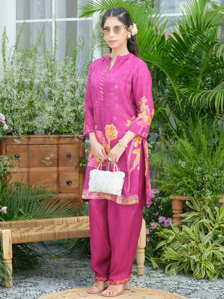 Palash flamingo premium co-ord set