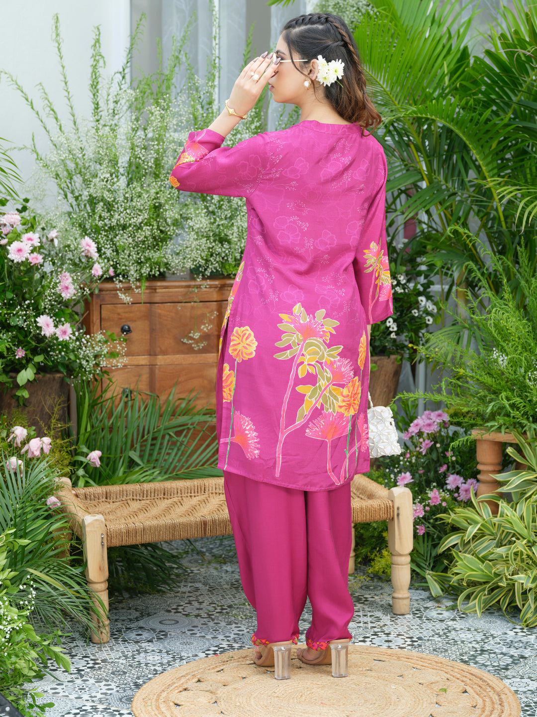 Palash flamingo premium co-ord set